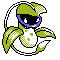 Pokémon Crystal (de face, shiny)