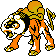 Pokémon Argent (de face, shiny)
