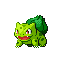 Pokémon Rouge-Feu/Vert-Feuille (de face, shiny)