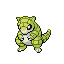 Pokémon Rouge-Feu/Vert-Feuille (de face, shiny)