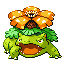Pokémon Rouge-Feu/Vert-Feuille (de face, shiny)