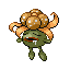 Pokémon Rouge-Feu/Vert-Feuille (de face, shiny)