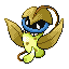 Pokémon Rouge-Feu/Vert-Feuille (de face, shiny)