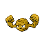 Pokémon Rouge-Feu/Vert-Feuille (de face, shiny)