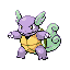 Pokémon Rouge-Feu/Vert-Feuille (de face, shiny)