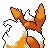 Pokémon Or (de dos, shiny)