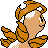 Pokémon Or (de dos, shiny)