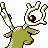 Pokémon Or (de dos, shiny)