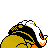Pokémon Or (de dos, shiny)