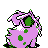 Pokémon Or (de dos, shiny)