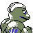 Pokémon Or (de dos, shiny)