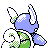 Pokémon Or (de dos, shiny)