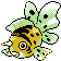 Pokémon Or (de face, shiny)