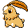 Pokémon Or (de face, shiny)