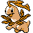 Pokémon Or (de face, shiny)