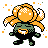Pokémon Or (de face, shiny)