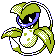 Pokémon Or (de face, shiny)